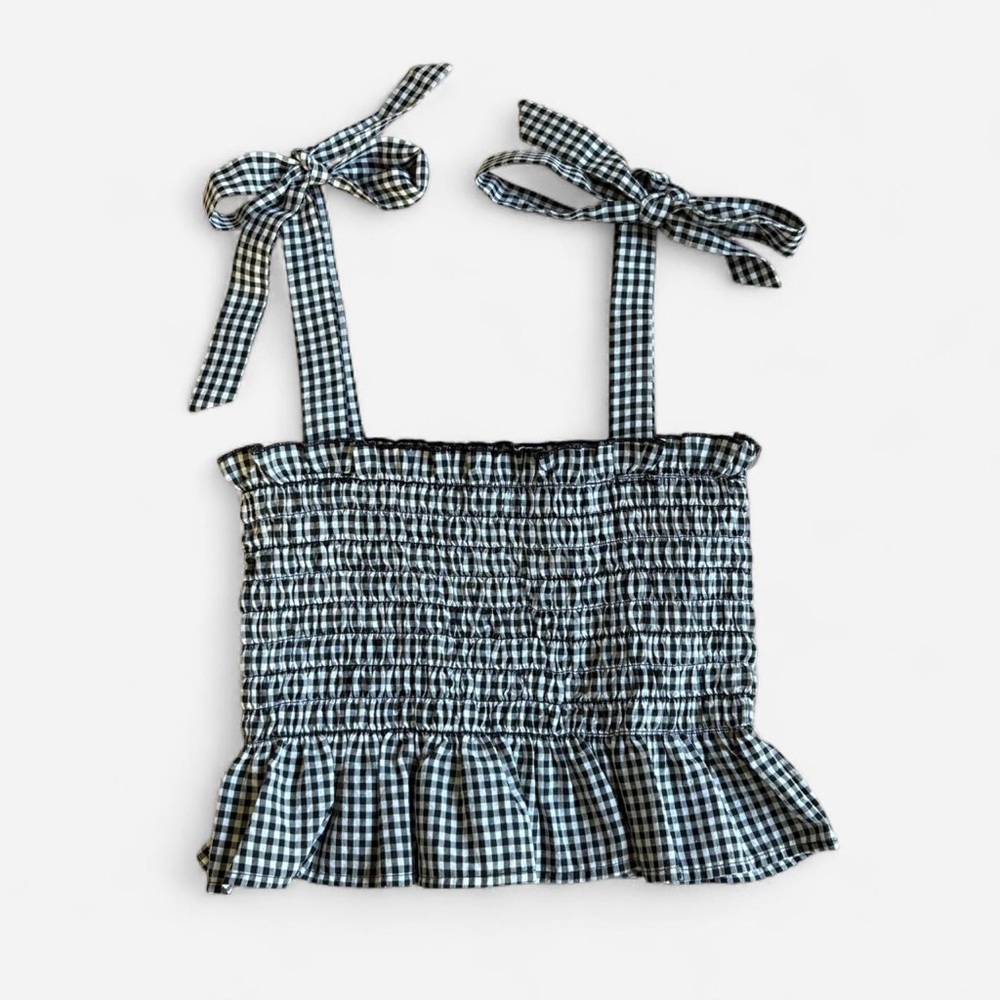 Gingham Checkered Women's Top